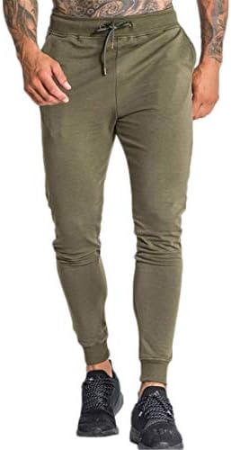 ; Muške obične ulične Ležerne hlače rastezljive uske fitness hlače sportske hlače s džepovima