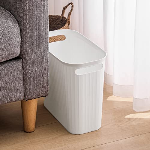mala kanta za smeće od 3,5 galona tanka kanta za smeće plastična kanta za smeće s ručkama za kupaonicu spavaća soba dom ured spavaonica