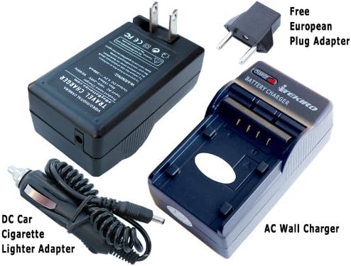 itekiro ac zid dc punjač za punjač automobila za panasonic lumix dmc-fz5 + itekiro 10-in-1 USB kabel za punjenje