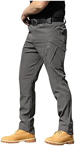 Muške vanjske teretne planinarske hlače motociklističke motocikliste motokros otporne na izdržljive hlače meke hlače s džepovima