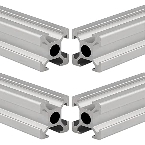 4 pakiranja aluminijskog ekstruzijskog profila 1515 duljina 30 inča / 762 mm srebrna, 15 mm 15 mm 15 serija europski standardni T-utor