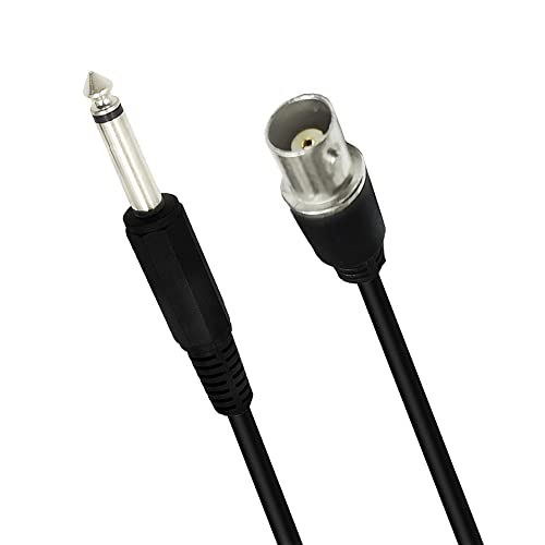 Qaoquda BNC do 6,35 mm kabel, adapter BNC do 1/4 inča, 6,35 mm mono ts muški do BNC muški utikač Bidirection Audio Extension kabel
