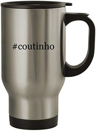 Knick Knack Pokloni Coutinho - Hashtag kava od nehrđajućeg čelika od 14oz, srebro