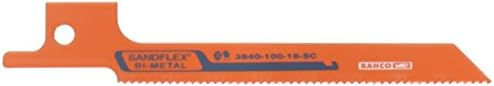 BAHCO 3840-100-18-SC-5P 4-inčni pijesak Flex Scroll Bil Metal Blade, 5-pack