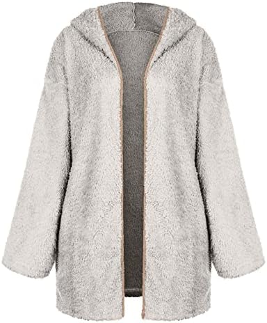 Zimski kaputi za žene 2022 Modni topli kaputi casual flece Fuzzy Sherpa jakne kapuljače plišane odjeće