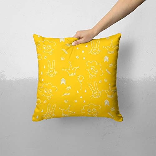 Iirov jarko žuti dvostruki šešir s balonima 2 - Prilagođeni ukrasni dekor za dom zatvoreni ili vanjski jastuk za bacanje jastuka za
