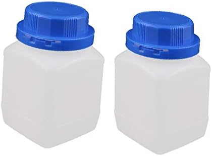 X-DREE 2 PCS 450ML plastična kvadratna uska kemijski uzorak reagensa zadebljanje boca (ISPESSIMOTO DELLA BOTTIGLIA DEL REAGENTE CHIMICO