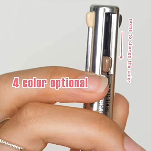 Olovka za konturu obrva, 4 u 1 trajna olovka za konturu obrva, rotirajuća, definira isticanje olovkom za obrve srednje veličine