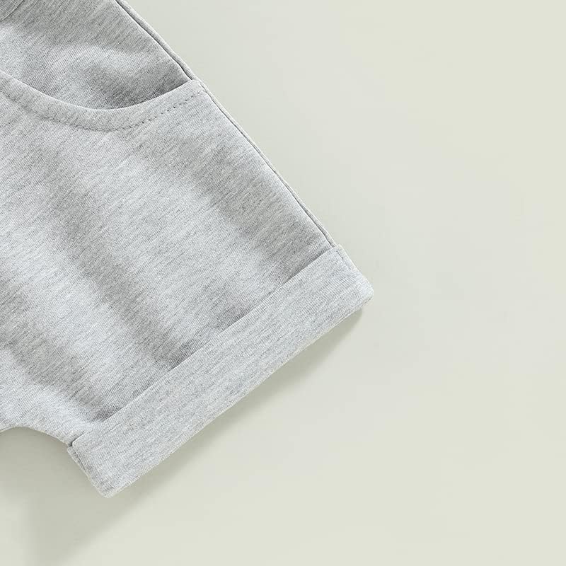 Fybitbo Baby Boy Ljetna odjeća Little Tijev za majice kratke rukave kratke hlače Slatke odjeće za dijete za dijete