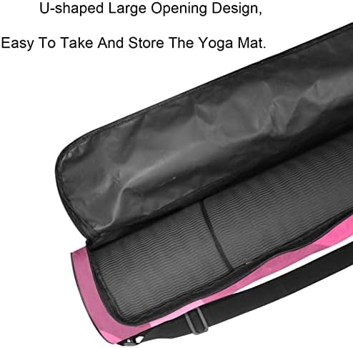 Torba za joga prostirku za žene i muškarce, ružičasta maskirna torba za nošenje joga prostirke s patentnim zatvaračem