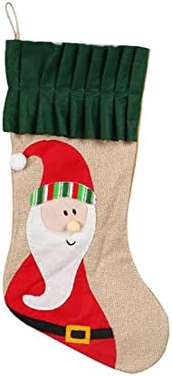 Pokloni za slatkiše čarape Personalizirani kamin čarapa plišani božićni ukrasi za dom i pribor za zabavu za djecu Obiteljski blagdanski
