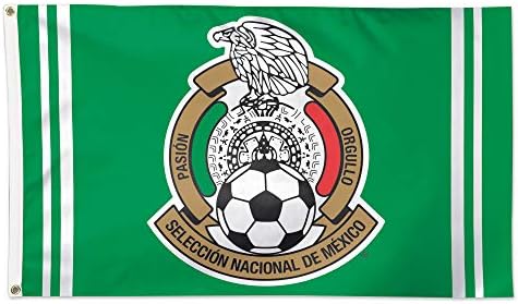 Meksička nogometna zastava / licencirana zastava 5ft, 3ft / Meksička nogometna reprezentacija