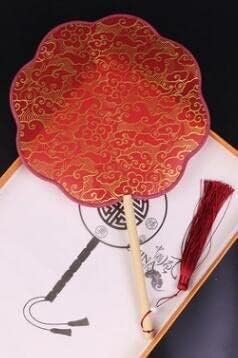 Aniic sklopivi ventilator crne i crvene svile ukrasne obožavatelje kineske vjenčane ručno izrađene preklopne prijenosne obožavatelje