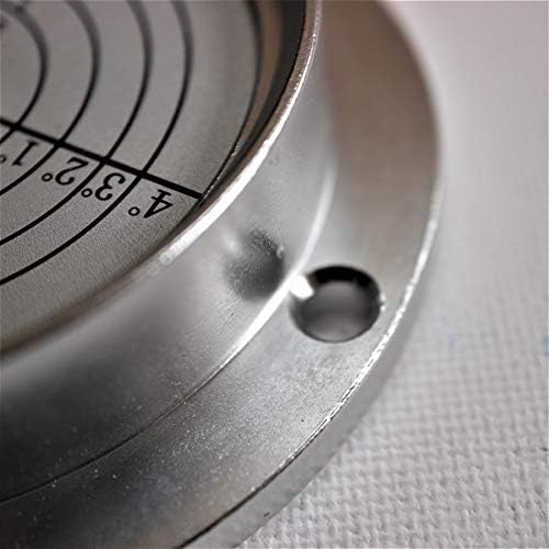 Velika prirubnica metalnog kružnog kuta stupnja mjehurića Stupanj razina 71 mm promjera s oznakom stupnja, 2 51/64