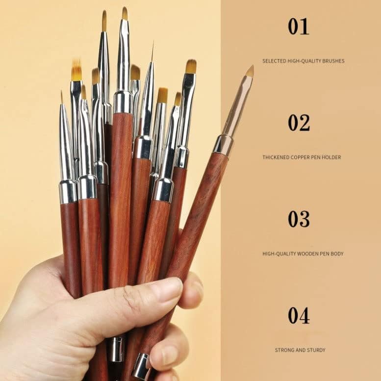 n/a gel art dizajn za nokte 3d gel poljska manikura ultra tanka crta za crtanje olovke dotting slika isklesane alati za olovku olovke