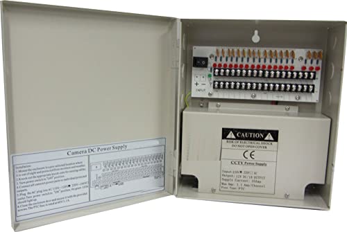Kutija za raspodjelu napajanja - 12V DC 18 kanala 10 AMPS, Ponovni PTC osigurač
