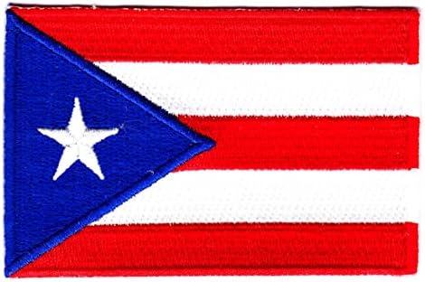 Zastava Portorika vezena željezom na zakrpi 2 1/2