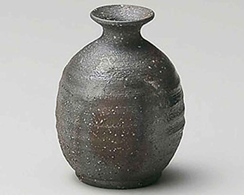 Tanka Yohen 3.3inch sake Carafe siva keramika napravljena u Japanu