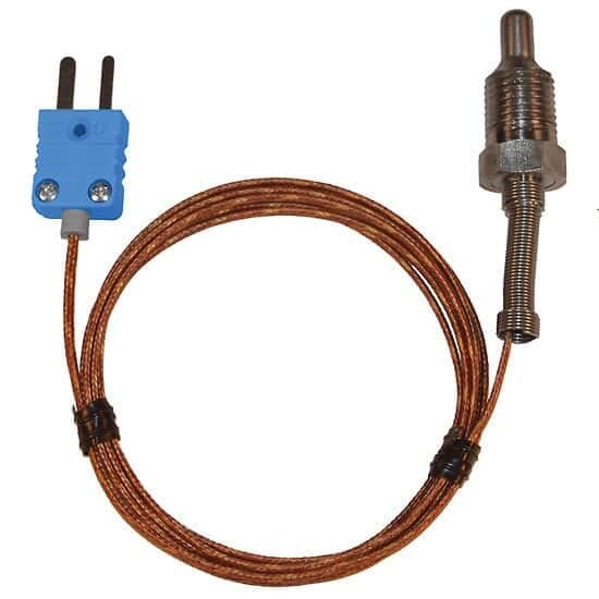 Digi-Sense Type-T cijev za cijev sonda ss 1/4 NPT mini-povez, 0,5 L uzemljeni 5ft kabel