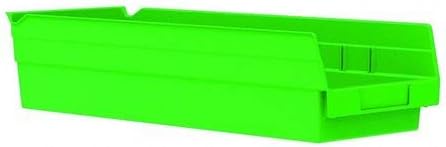 Zelena kanta za policu, 17-7/8 l x 6-5/8 W x 4 H, unutarnja visina: 4 in