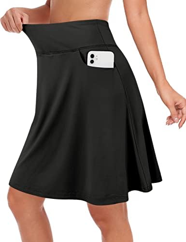 Fulbelle Golf Skorts suknje za žene s 3 džepa 20 duljine koljena visoki struk Skorts
