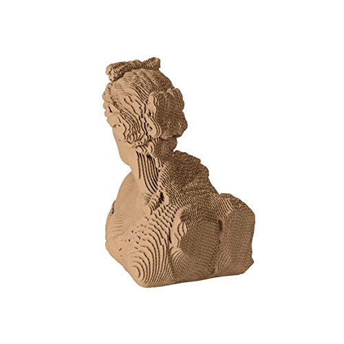 Kartonska skulptura Aphrodite, DIY zanatski komplet, ručno izrađena status Boginj, 3D tiskar, smeđa, bijela boja, narezani valoviti