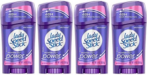 Lady Speed ​​Stick Nevidljivi suhi antiperspirant i dezodorans, divlja freesia, 1,4 unce