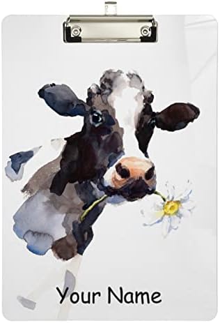 Personalizirani prilagođeni međuspremnik krava krizantema, Farma akvarela, plastični međuspremnik, međuspremnik medicinskih sestara,