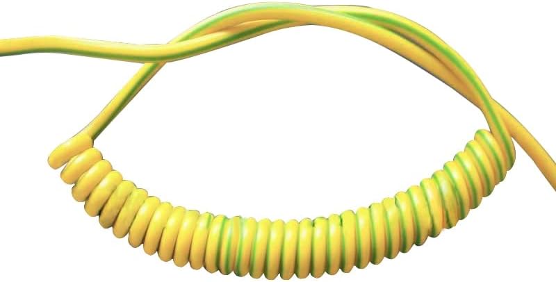 1pc žuta/zelena opružna spiralni kabel žuto-zelena zemljana žica jednostruka jezgra 20/18/16/13/11/11/11/7AWG Shibil kabel bakrena