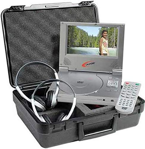 CalifOne DVD50-PLC prijenosni Centar za slušanje DVD-a; Snaga 35 vata; Dvije lagane stereo slušalice povezuju se s playerom s audio