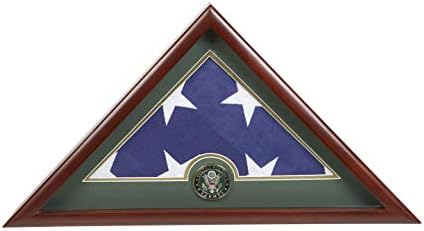 Saveznički okvir američke vojske Interment Slučaj za prikaz zastave američke sahrane sa službenim vojničkim medaljom i američkom zastavama