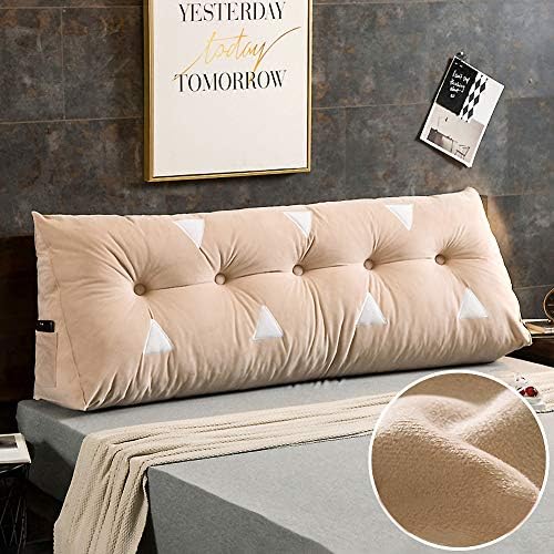CCLZ Plush Trokutni jastuk za jastuk za jastuk, princeza za krevet jastuk za čitanje jastuka Jastuci Dizajn Pocket Veliki jastuk za