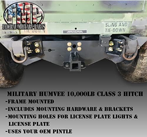 Humvee Frame Hitch Klasa 3 10 000 lb vojna prikolica M998 2 prijemnik