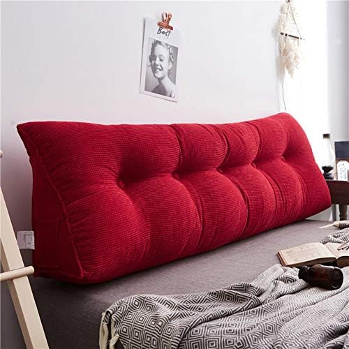 CCLZ CORDUROY TRIANGLE jastuk za klin jastuk, pahuljasti tapecirani uzglavlje dugog jastuka za čitanje jastuka za kauč za kauč uklonjivi