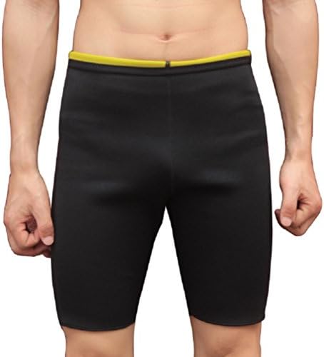 Muške termalne kratke hlače od vrućeg znoja, neoprenski Oblikovač tijela, sagorjevač masti na bedrima, hlače za vježbanje saune za