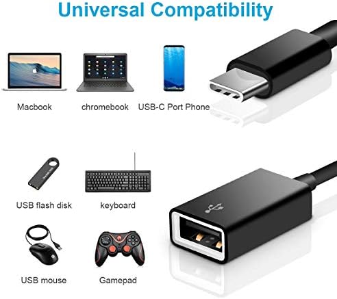 Adapter FLEAVER USB C na USB-adapter [2 pakiranja], OTG kabel Type-C s priključkom Type C na prilagodnik, USB-A, kompatibilno sa Pro