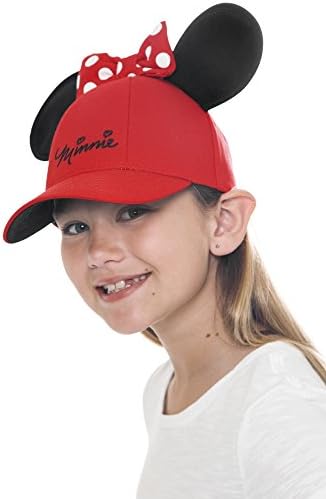 Mlada kapa s ušima za djevojčice s Minnie Mouseom, crvena