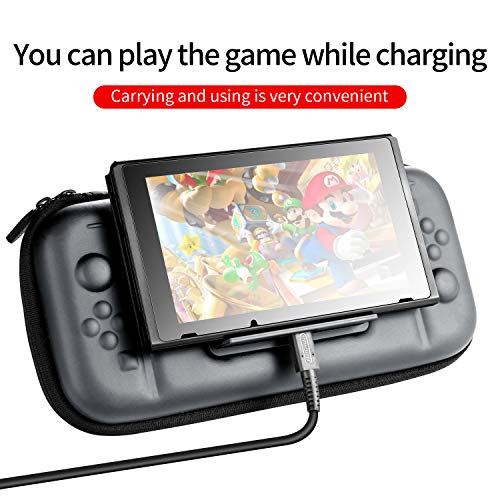 Slučaj Nintendo Switch, Potpucase Premium prijenosna tvrda ljuskazna putovanja vitkim poklopcem kućišta za nošenje Ugradite postolje