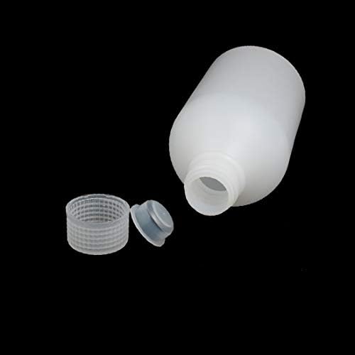 X-DREE 5PCS 500ML plastična okrugla kapica Laboratorij za brtveni uzorak boca boca bijela boca (5 Unids 500 ml tapa redonda de plástico