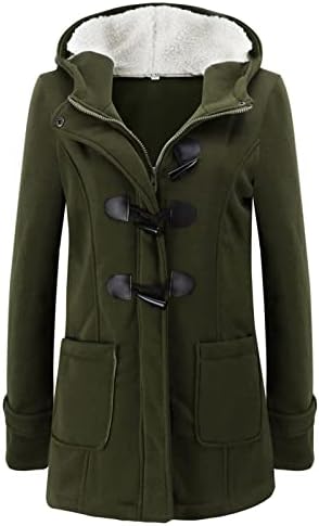 Yutanralni zimski kaputi za žene, modni dugi rukav modni kapuljača casual baggy comfy plus size Sherpa jakne s džepovima