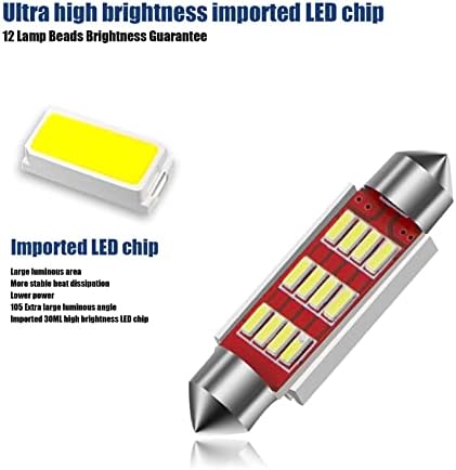 5-4 LED žarulje, 41mm 4014 12MB čipseti, krovno svjetlo, svjetlo registarske pločice, nepogrešive LED svjetiljke, svjetlo kartice,