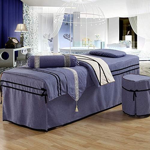 Zhuan masažni stol setovi 6 komada masaža kreveta suknja jastučnica pokrovna kabina za zastavu jastuk jastuk puni okruglica za kozmetički