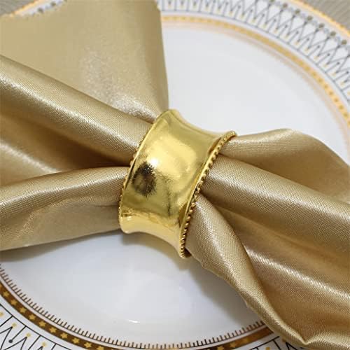 BHVXW Metalni držač za salvete prstenove kopča za salvete za svadbene večere za vjenčanja prijema Obiteljski ukras
