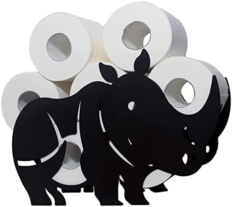 Weiyujj toaletni papir držač kotrljanja crna, slatka držač za toaletni papir za životinje, samostojeći, zidni toaletni papir Organizator