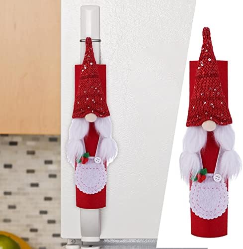 Ukrasni vijenac za dom sa svjetlima božićni ukrasi hladnjak ručni set patuljac muž supruga bez lica bez lica za lutke obojeni stakleni