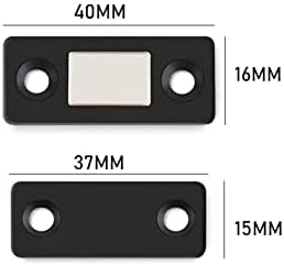 Htawi 2pcs Ultra tanki magnetski ormar hvata za ormarići ormarić hardvera magnet vrata bliže zaustavljaju se s vijcima za naljepnice