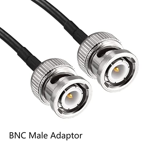TA -VIGOR RG174 RF koaksijalni kabel - 2PCS 1,22m/4ft RG174 koaksijalni kabel 50 ohm s muškim konektorima mužjaka BNC -a do BNC -a,