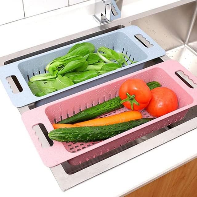Kreativnost kuhinjskog sudopera stalak povrće voće odvod za sušenje košarke za košaru Organizirajte policu za višenamjensku kuhinju