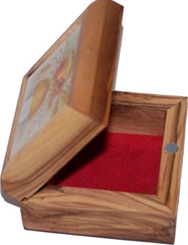 Kutija za prvu pričest na tržnici Svete Zemlje-kutija za krunicu-Betlehemska maslina