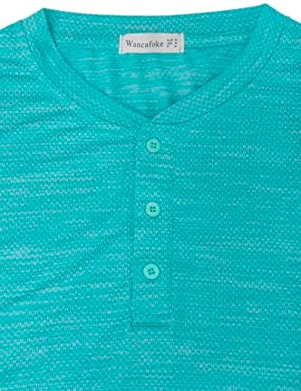 Golf košulje bez ovratnika za muškarce Henley majice kratki rukavi suhi fit Performance Polo majice Golf odjeća